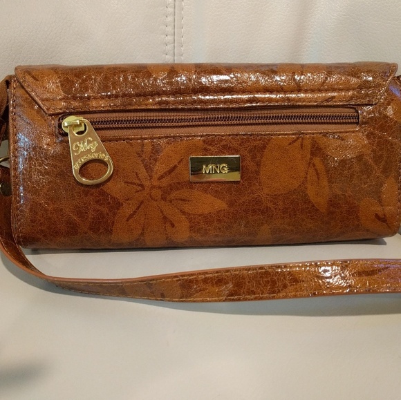 Mango cross-body bag/clutch, coffee brown - Picture 3 of 4
